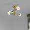 Designers Fountain Fina 16 in. 4-Light Brushed Gold Modern Semi Flush Mount with Natural Marble Accents for Bedrooms D325C-SF-BG - alternate 6